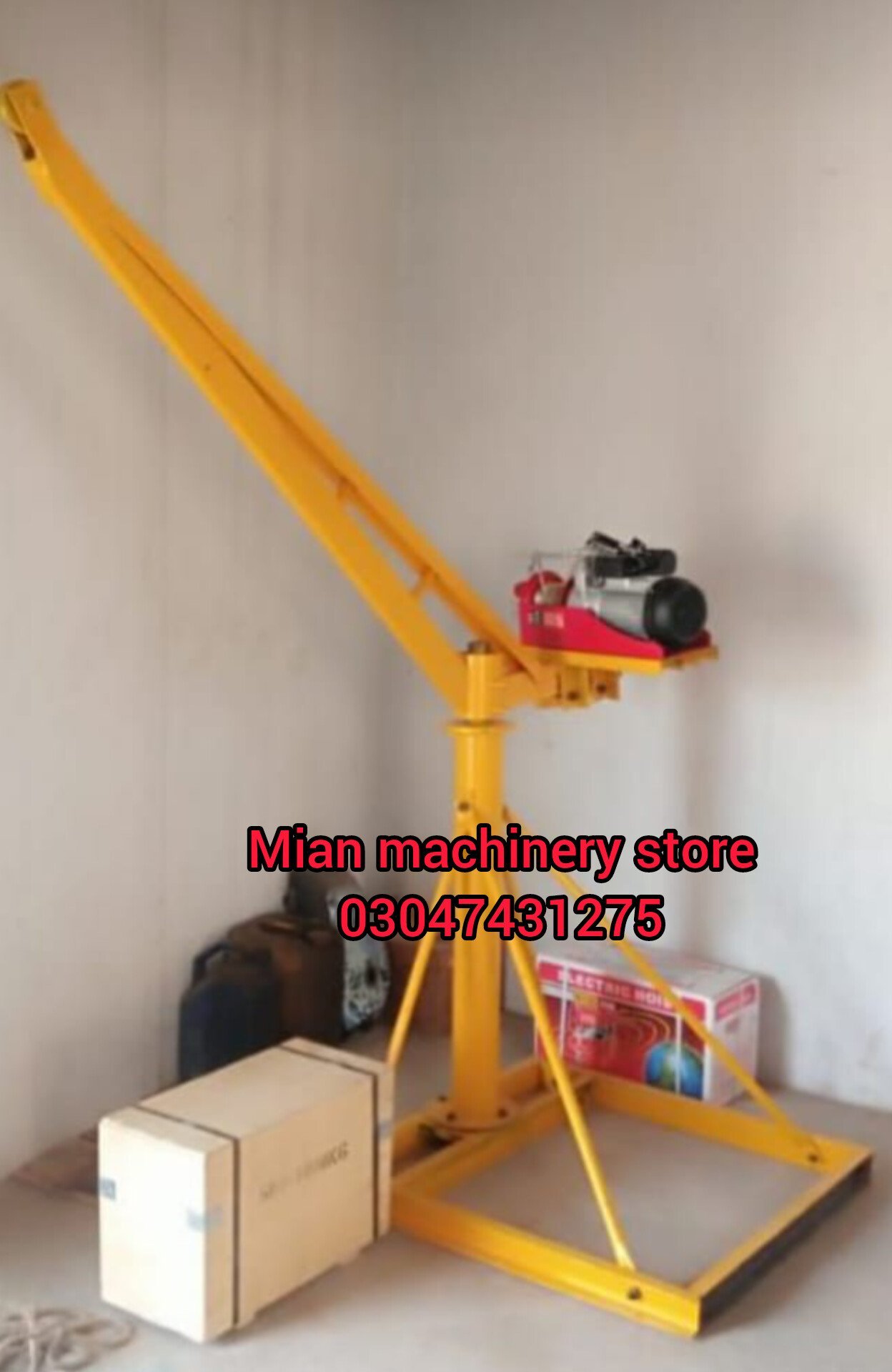 250-500kg Monkey Lift | 1.25HP Electric Mini Crane with 65ft Cable - Image 2