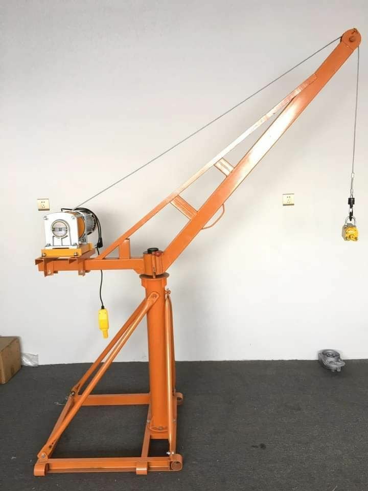 250-500kg Monkey Lift | 1.25HP Electric Mini Crane with 65ft Cable