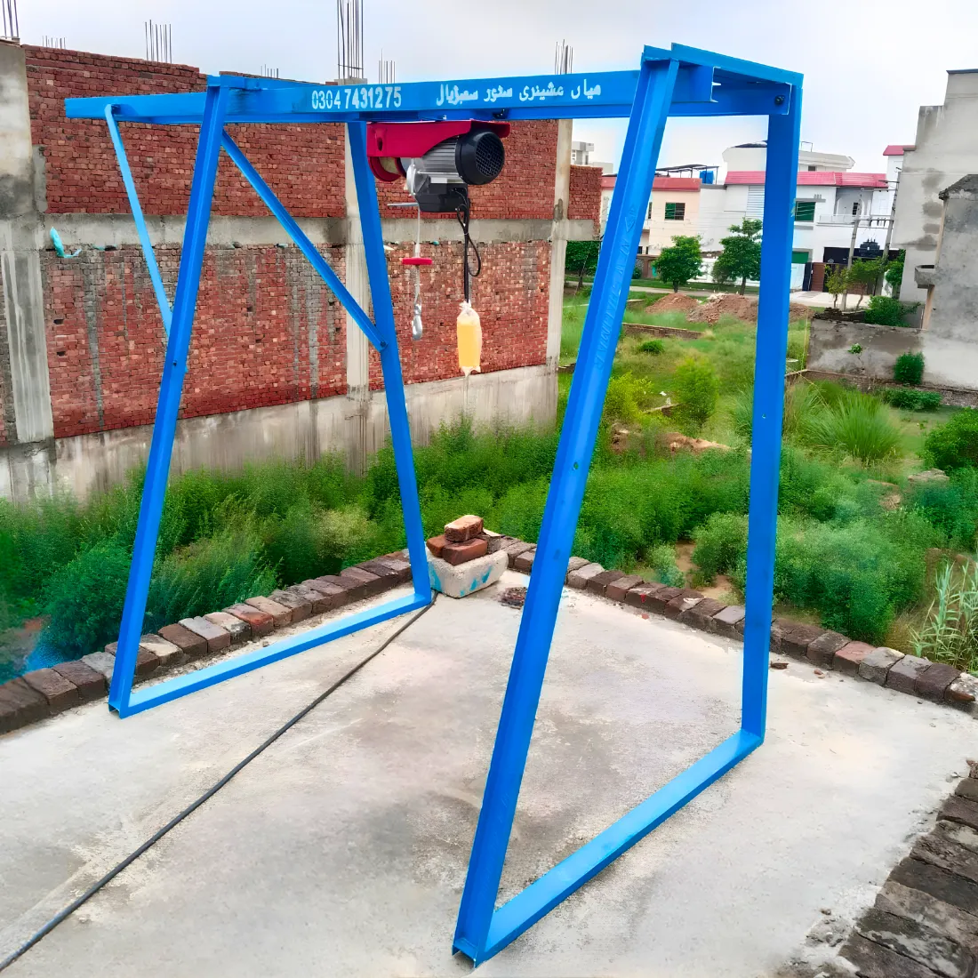 Monkey lift construction lift material shifting machine Electric Winch Machine - 1000 kg Capacity with Copper Motor - Image 2