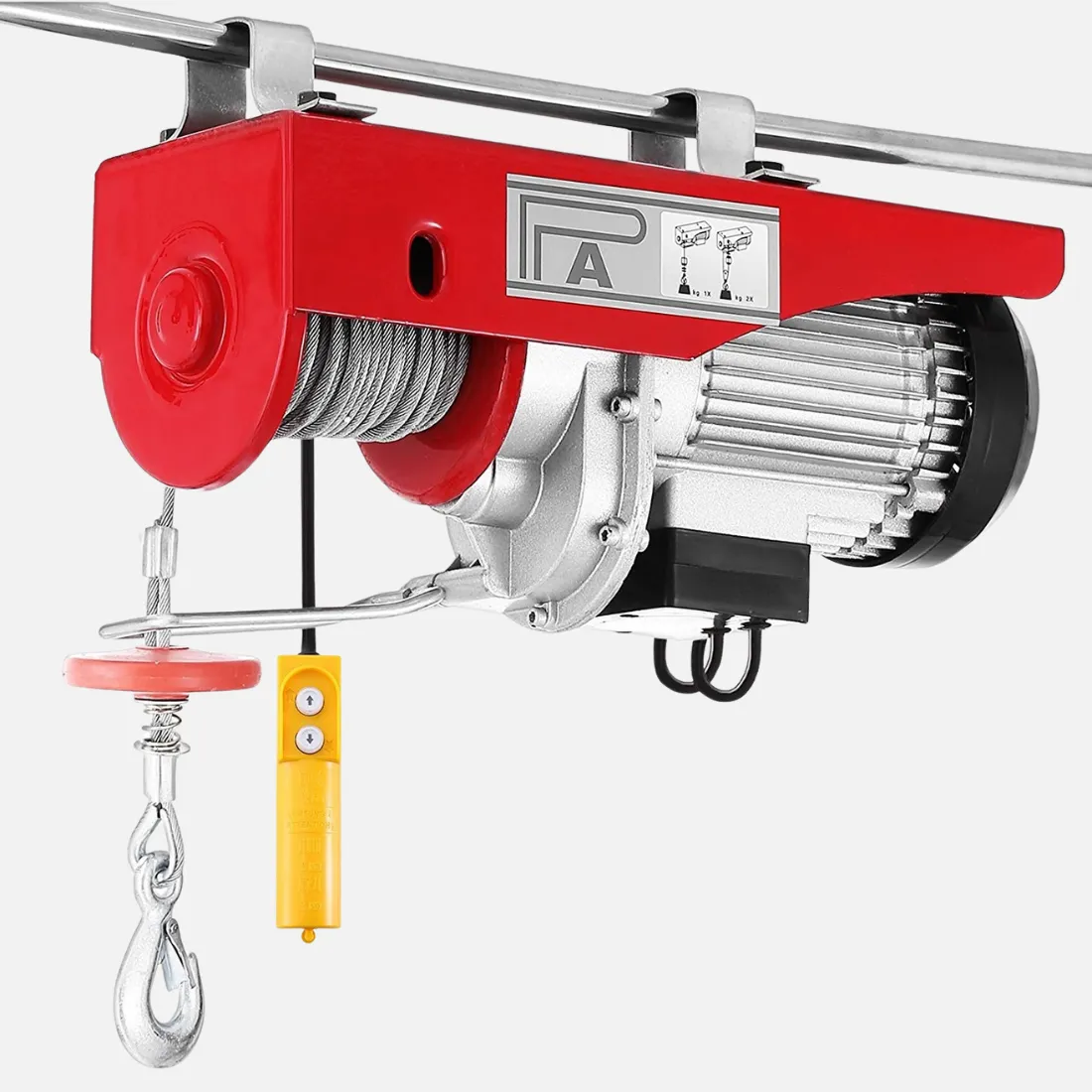 PA500 Mini Electric Hoist - 500kg Compact Wire Rope Winch