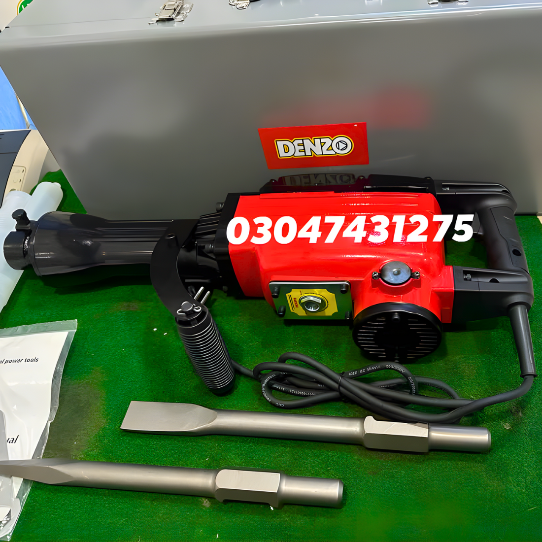 Denzo 65A Professional Breaker Hammer with 100% Copper Warranty